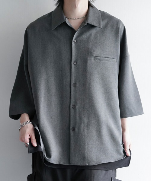 cussil（クシル） シャツ 「cussil/クシル」TRストレッチルーズ