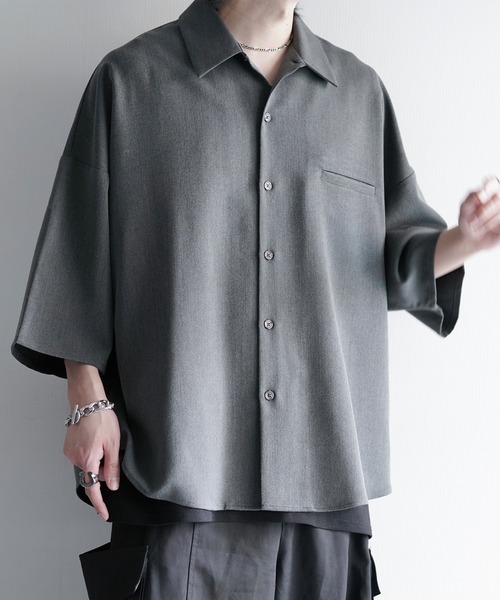 cussil（クシル） シャツ 半袖 「cussil/クシル」TRストレッチルーズ