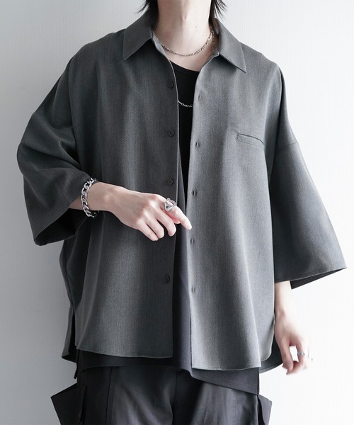 cussil（クシル） シャツ 半袖 「cussil/クシル」TRストレッチルーズ
