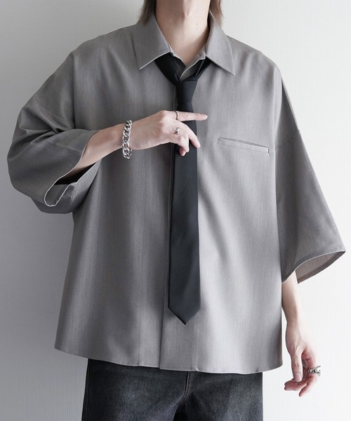 cussil（クシル） シャツ 「cussil/クシル」TRストレッチルーズ