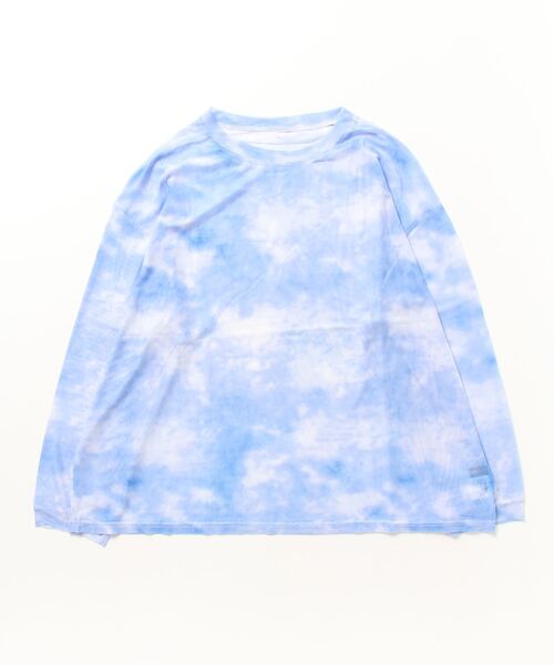 tシャツ A'GEM/9 × .kom 「NOVESSEL/ノベセル」タイダイ柄シースルーカットソー レディース NOVESSEL tシャツ A'GEM/9 × .kom「NOVESSEL/ノベセル
