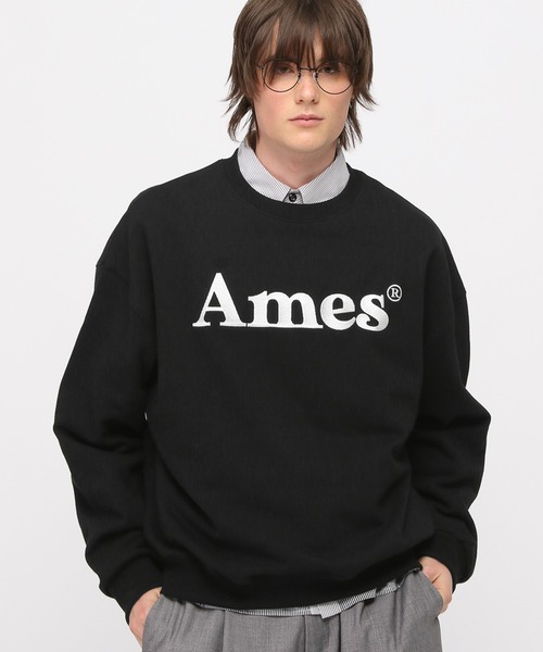 トレーナー スウェット A'GEM/9 × .kom 「AMESWORLDWIDE/アメスワールドワイド」LAYERED NECK SWEATSHIR A'GEM/9 × .kom 『AMESWORLDWIDE/アメスワールドワイド』LAYERED