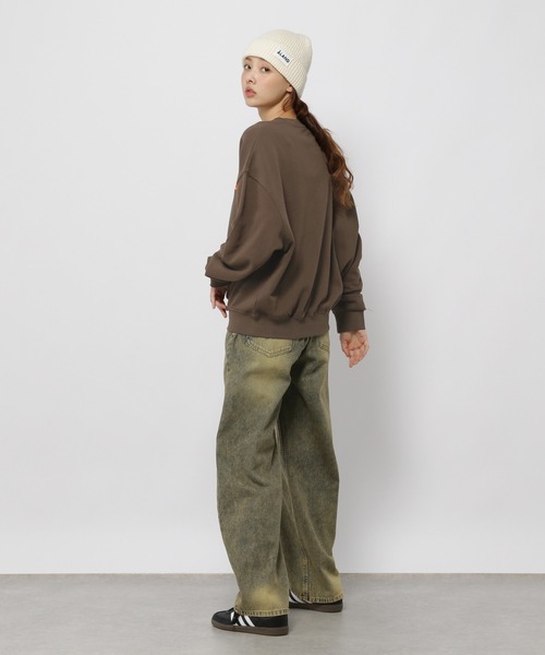 ★AMES-WORLDWIDE★BASIC LOGO SWEATSHIRT GREEN★正規品/送料込 A'GEM/9 × .kom 『AMESWORLDWIDE/アメスワールドワイド』 BASIC