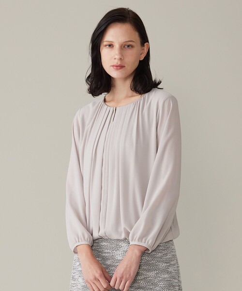 自由区（ジユウク） tシャツ 「洗える」ロイヤルシフォン ブラウス 