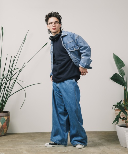 FREE MAX ジーンズ MAX×山根亮 Straight Easy Wide Pants