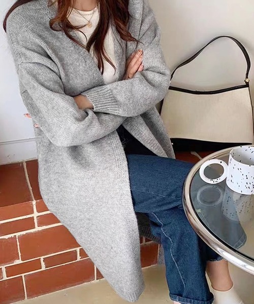 Amulet（アミュレット） カーディガン ロングニットカーディガン