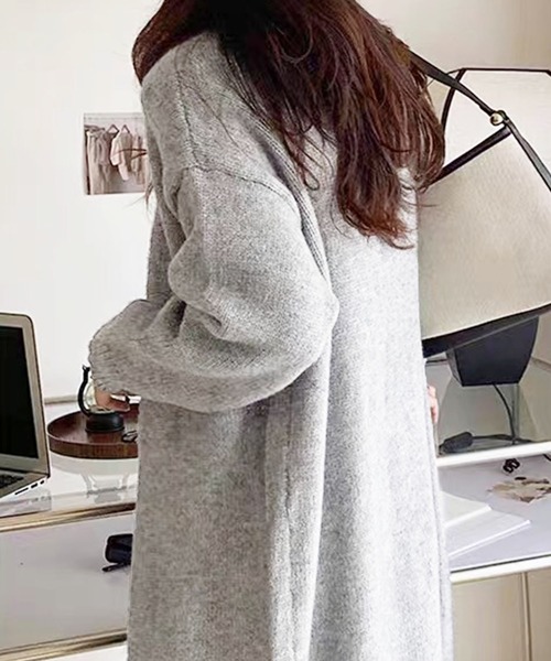 美品MM6ニットロングカーディガン AZUL BY MOUSSY | ニットロングカーディガン (カーディガン ) |SHEL