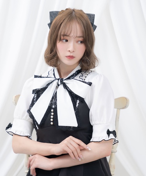 DearMyLove ヘアクリップ 秘密のオーガンジーリボンバレッタ