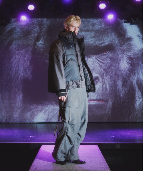 ブルゾン アウター elephant TRIBAL fabrics Down Vest Mountain Parka Shell メンズの画像