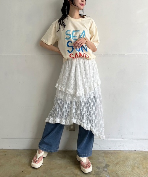 イレヘムレースフリルスカート イレヘムレースフリルスカート – Darich (ダーリッチ)