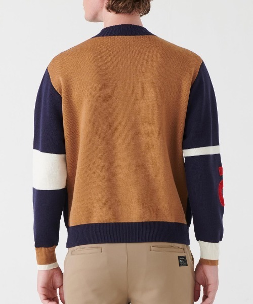archivio ブルゾン アウター 「MENS」ウール混配色ジップ