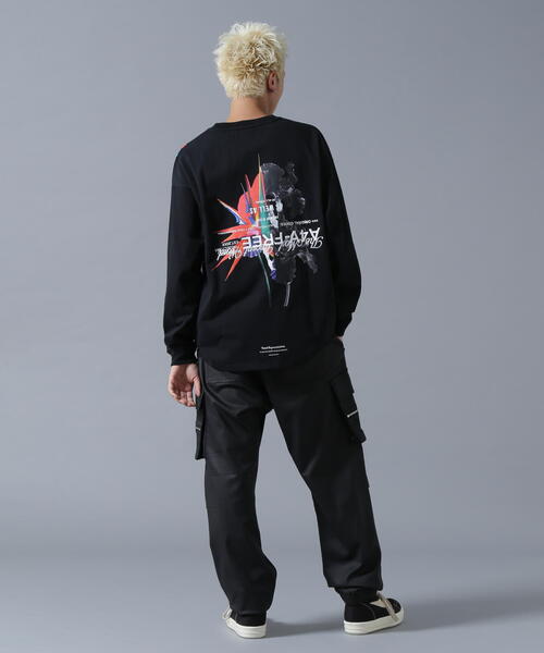 tシャツ A4A/エーフォーエー/フラワーロングスリーブTシャツ レディース メンズ A4A tシャツ A4A/エーフォーエー/フラワーロングスリーブTシャツ