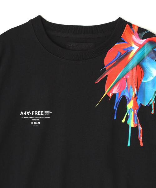 tシャツ A4A/エーフォーエー/フラワーロングスリーブTシャツ レディース メンズ A4A tシャツ A4A/エーフォーエー/フラワーロングスリーブTシャツ