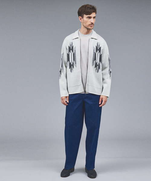 DESIGNWORKS（デザインワークス） カーディガン 「チマヨ柄」ジップ