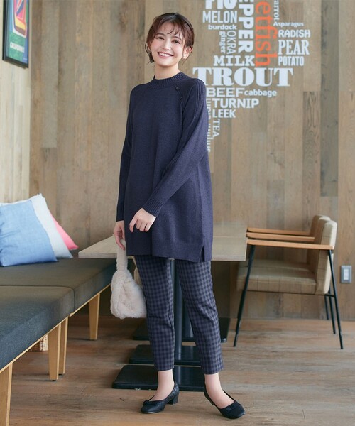 familiar チュニック セーター ネイビー 100 美品 クリーニング済み familiar チュニック セーター ネイビー 100 美品 クリーニング済み