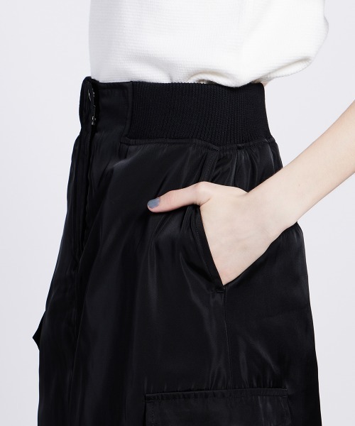 DOUBLE STANDARD CLOTHINGキルティングロングスカート白ム7 DOUBLE