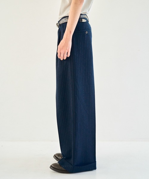 パンツ camphor wood 2tuck super baggy slacks 2tuck super baggy slacks / 2タックスーパーバギーフレア