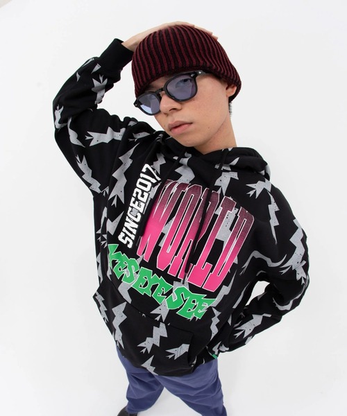 スウェット・トレーナー YESEYESEE SN World Hoodie Black YS243TSWHO02BLK YESEYESEE パーカー SN World Hoodie メンズ レディース