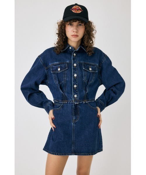 MOUSSY ワンピース WAIST TUCK REMAKE ミニ ドレス : ZOZOTOWN