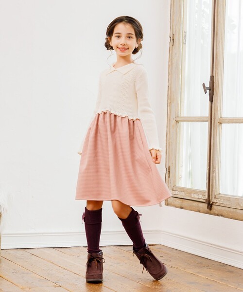 組曲（KUMIKYOKU） ワンピース 「110-140cm」千鳥ドッキング