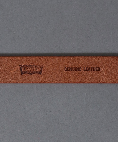 Levi's（リーバイス） ベルト 本革 オーバルバックル 25mm ナロー
