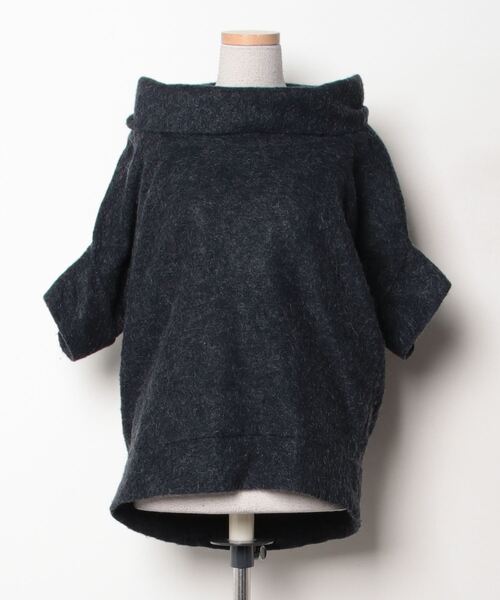 「DRESSTERIOR」 半袖ニット 36 ネイビー レディース DRESSTERIOR 「DRESSTERIOR」 半袖ニット 36 ネイビー