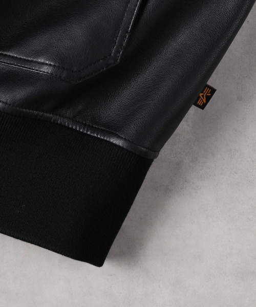 美品ALPHA ブラック ミリタリージャケット Alpha Industries ALPHA アルファ デッドストック MADE IN USA