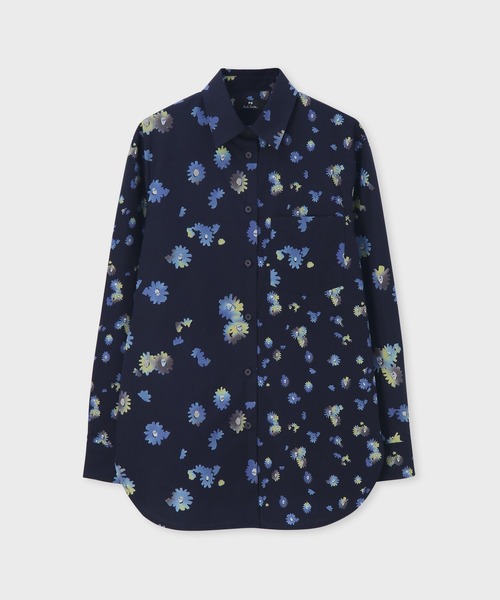 ブラウス シャツ ウィメンズ ”Chamomile Floral” ミックス シャツ / 155301 331B レディース