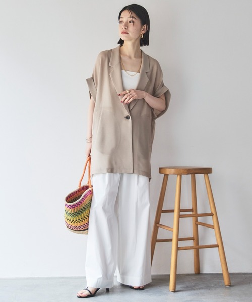 【archive】タックワイドスラックス EPNK】Vertical wide tuck slacks / バーティカルワイドタック