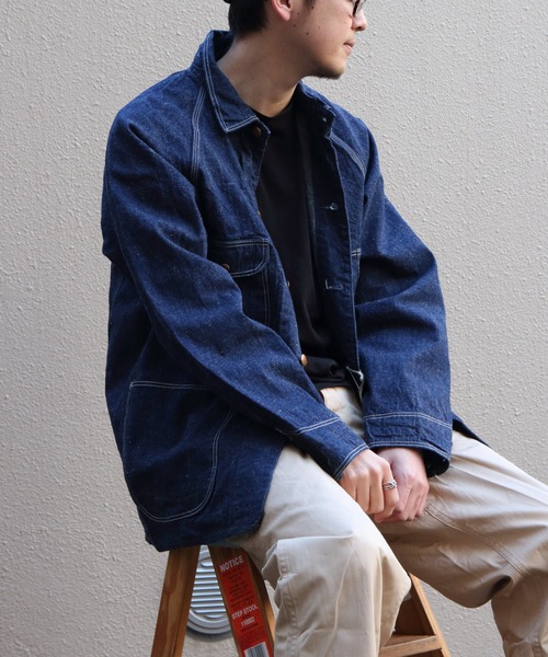 【50s 復刻】orslow オアスロウ　1 カバーオール　デニムジャケット　紺 楽天市場】【orslow】 1950 DENIM COVER ALL One Wash 9oz