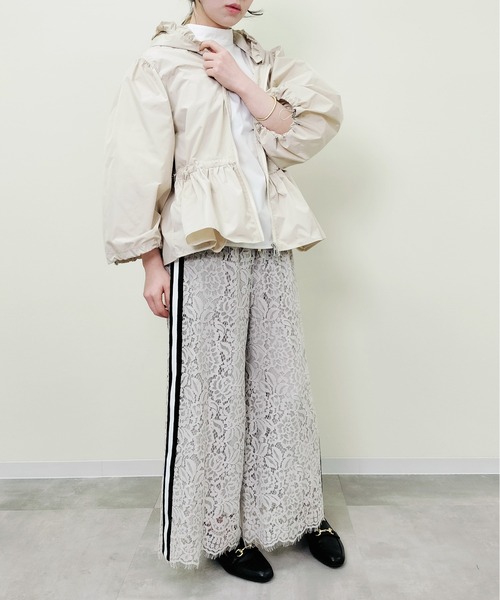Virca ワイドパンツ パンツ サイドラインレースパンツ レディース