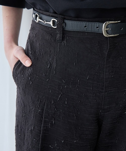 Spielio スラックス 「Spielio」Foil printed embossed slacks