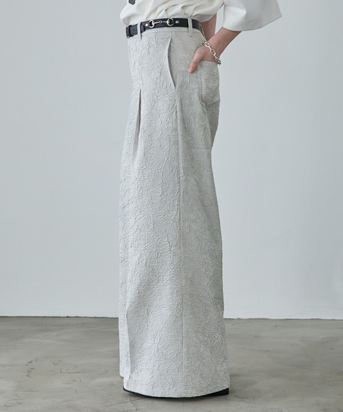 Spielio スラックス 「Spielio」Foil printed embossed slacks/ 箔