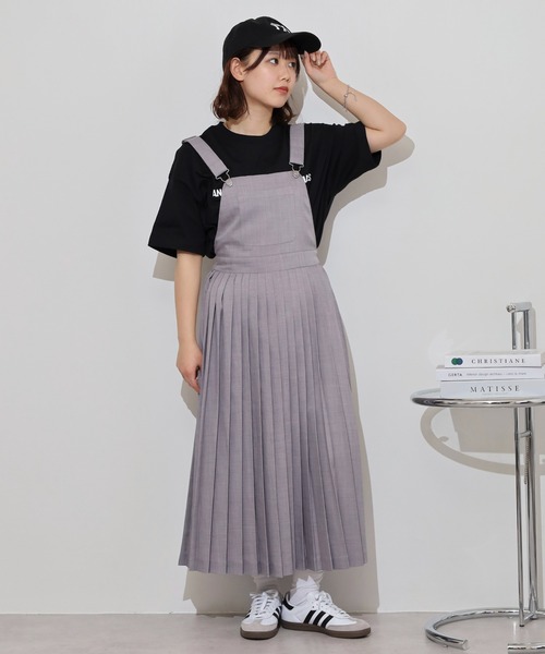FUNALIVE ジャンパースカート nohea プリーツスカートサロペット
