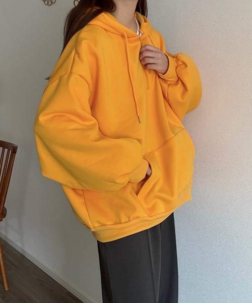 Cham. パーカー ゆるだぼハーフジップパーカー レディース : ZOZOTOWN