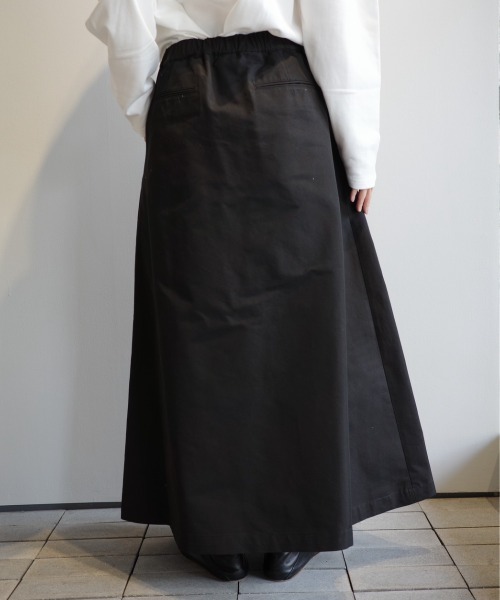 CLANE MANOF マノフ ブラックスカート セール】SIDE ZIP LONG SKIRT（スカート）｜MANOF（マノフ）の