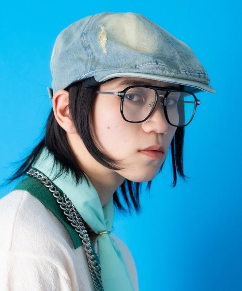帽子 ベレー帽 レディース an meets zakka ビンテージテイストダメージ