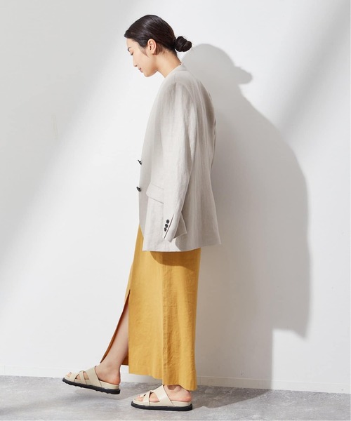 バイオリネンストレッチタイトスカート JOURNAL STANDARD(3071 journal standard L'essage スカート 「追加」バイオリネン