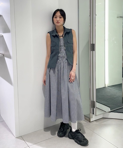 ワンピ 長袖 シャーリング スリムフィット プルオーバー ドレス ワンピース シャーリングロング ドレス : ZOZOTOWN Yahoo!店