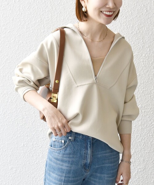 「SHIPS any」 長袖ニット ONE SIZE ベージュ レディース