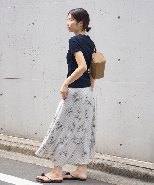 【IENA】FLORE FLORE/CAR TEE Tシャツ CAR TEE | Black - FLORE FLORE