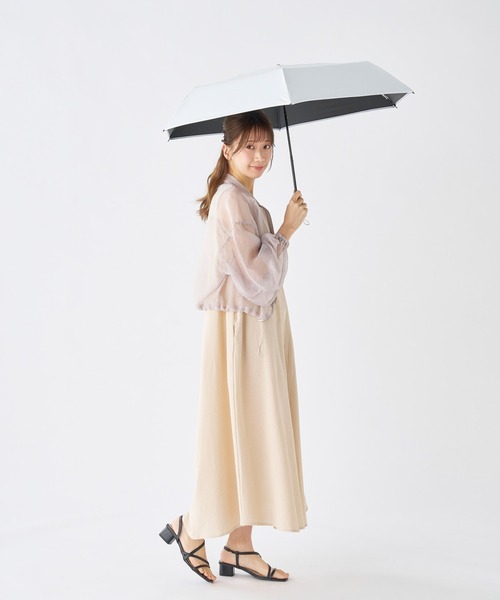 エスタ　ラディクール ホワイト　50センチ　折りたたみ晴雨兼用　日傘 エスタ（estaa） 晴雨兼用折りたたみ日傘 冷却パラソル ラディ