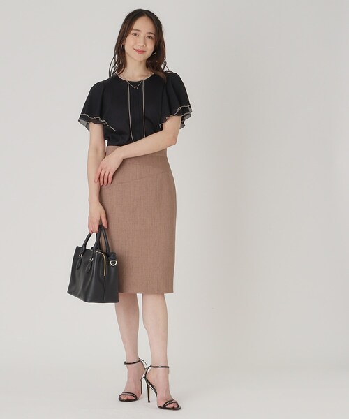 tシャツ 「洗える／日本製／袖の異素材使い」ジャージプルオーバー レディース COUP DE CHANCE tシャツ 「洗える／日本製」異素材組合せの