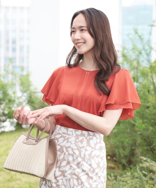 tシャツ 「手洗い可／日本製」異素材組合せのジャージトップス レディース COUP DE CHANCE tシャツ 「洗える／日本製」異素材組合せの
