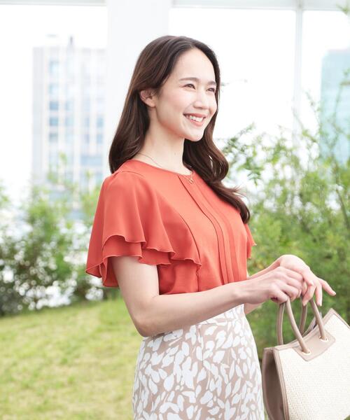 tシャツ 「ウォッシャブル」リブジャージプルオーバーカットソー レディース UNITED TOKYO tシャツ セーラーカラーZIP LSプルオーバー