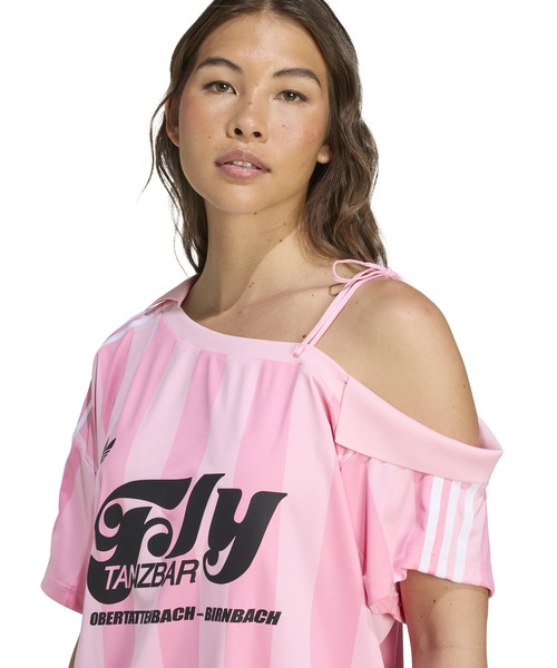 adidas Originals アディカラー ジャージー Tシャツ ピンク adidas BEADS JERSEY / アディダス ビーズ ジャージ（ジャージ