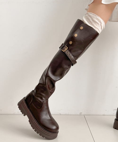 Shoes in Closet（シュークロ） ブーツ 厚底 2WAY スナップボタン