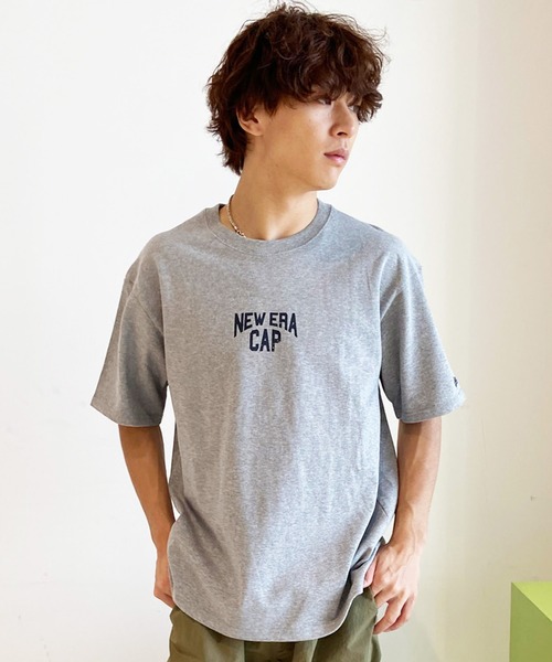 「NEW ERA」 半袖Tシャツ X-LARGE ヘザーグレー メンズ
