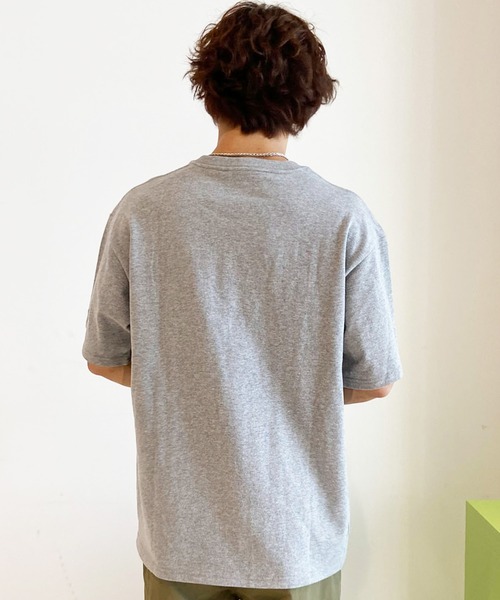 「NEW ERA」 半袖Tシャツ X-LARGE ヘザーグレー メンズ
