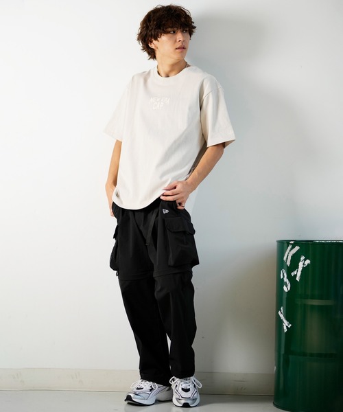 「NEW ERA」 半袖Tシャツ X-LARGE ヘザーグレー メンズ
